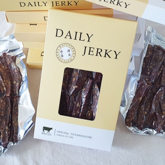 고기가 좋아서 맛이좋은!  데일리 한우  견과육포 200g