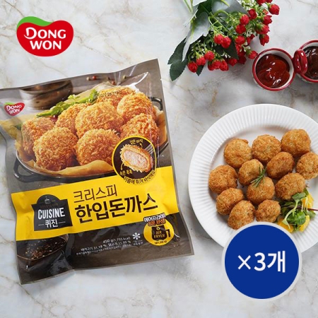 [동원] 퀴진 크리스피 한입돈까스 450g×3개