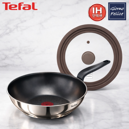 [테팔] ★실속특가★ G6 인덕션 프리즘 멀티팬28cm+죠르노펠리체 실리콘 멀티 유리 뚜껑M