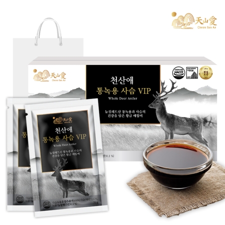 천산애 통녹용 사슴VIP 70g X 30포(쇼핑백 포함)
