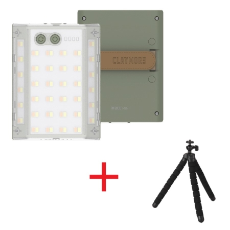 [크레모아] 3페이스 미니 LED 캠핑랜턴 CLF-500_고릴라 삼각대증정