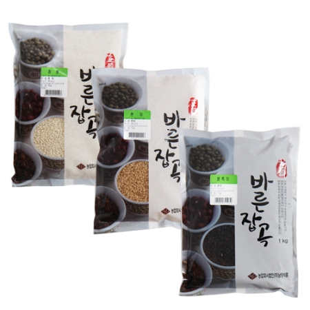 [황금들녘] 웰빙 건강잡곡3종세트 3kg(1kg×3봉)